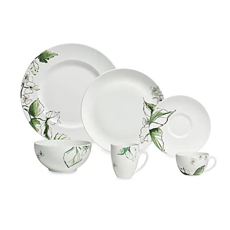 vera wang floral leaf china
